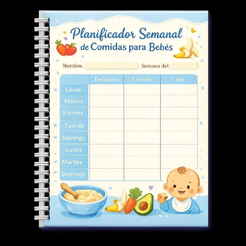 Planificador Semanal de Comidas para Bebés